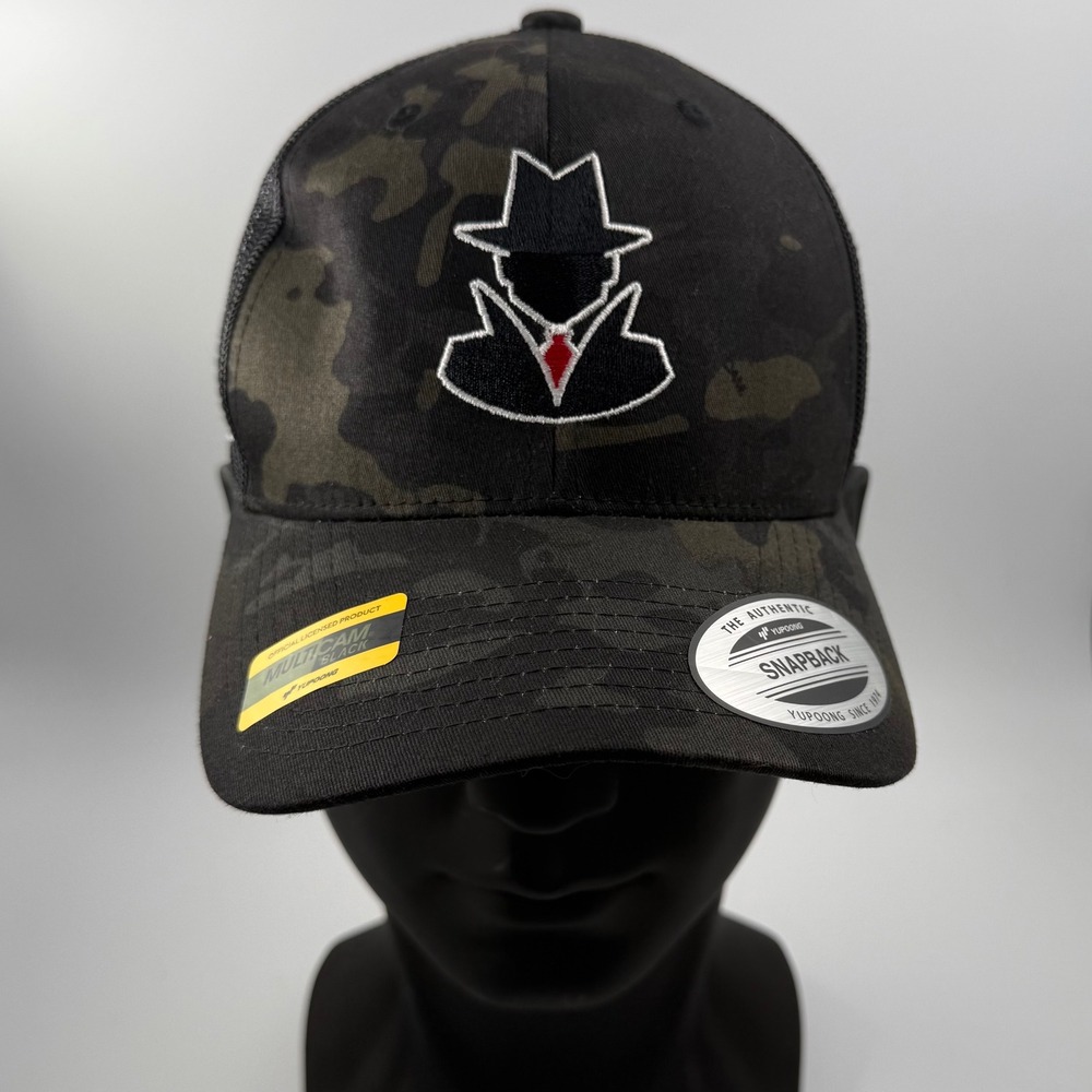 Lids Multicam Black Built Different Detective Snapback Trucker Hat Camo Mesh Cap